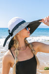 Classic Bow Accent Sunhat Extra Wide Brim (Multiple Colors)