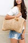 Straw Traveler Tote (Multiple Colors)