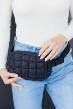 Anya Quilted Puffer Sling Belt Fanny Bum Bag (Multiple Colors)