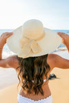 Scallop Edge Bow Accent Sunhat (Multiple Colors)