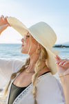 Scallop Edge Bow Accent Sunhat (Multiple Colors)