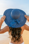 Scallop Edge Bow Accent Sunhat (Multiple Colors)