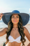 Scallop Edge Bow Accent Sunhat (Multiple Colors)