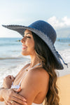 Scallop Edge Bow Accent Sunhat (Multiple Colors)