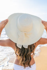 Scallop Edge Bow Accent Sunhat (Multiple Colors)