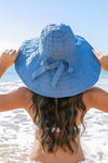 Classic Bow Accent Sunhat Extra Wide Brim (Multiple Colors)