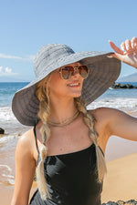 Classic Bow Accent Sunhat Extra Wide Brim (Multiple Colors)