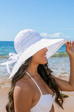 Classic Bow Accent Sunhat Extra Wide Brim (Multiple Colors)