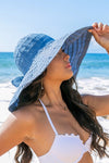Classic Bow Accent Sunhat Extra Wide Brim (Multiple Colors)
