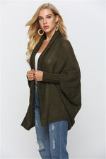 Open Front Batwing Sleeve Cardigan (Multiple Colors)