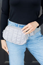Anya Quilted Puffer Sling Belt Fanny Bum Bag (Multiple Colors)