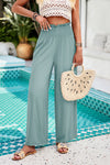 Smocked Wide Leg Pants with Pockets (Multiple Colors)