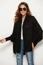 Open Front Batwing Sleeve Cardigan (Multiple Colors)