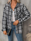 Plaid Long Sleeve Hooded Jacket (Multiple Colors)