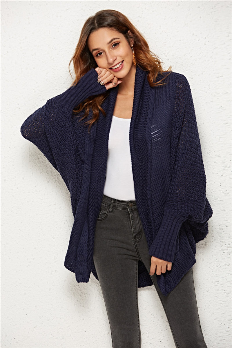 Open Front Batwing Sleeve Cardigan (Multiple Colors)