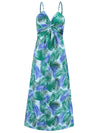 Twisted Printed V-Neck Cami Dress (Multiple Colors)