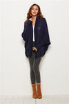 Open Front Batwing Sleeve Cardigan (Multiple Colors)