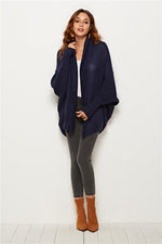 Open Front Batwing Sleeve Cardigan (Multiple Colors)