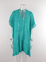 Cutout V-Neck Cover-Up with Tassel (Multiple Colors)