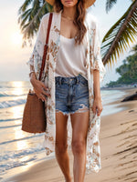 Printed Open Front Cover-Up (Multiple Colors)