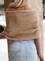 Long Sleeve Cropped Knit Top (Multiple Colors)