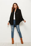 Open Front Batwing Sleeve Cardigan (Multiple Colors)