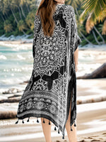 Tassel Printed Kimono (Multiple Colors)