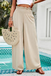 Smocked Wide Leg Pants with Pockets (Multiple Colors)