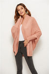 Open Front Batwing Sleeve Cardigan (Multiple Colors)