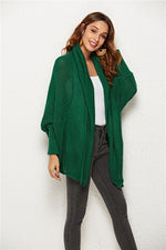 Open Front Batwing Sleeve Cardigan (Multiple Colors)