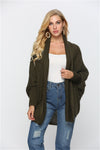 Open Front Batwing Sleeve Cardigan (Multiple Colors)