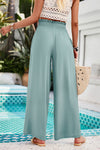 Smocked Wide Leg Pants with Pockets (Multiple Colors)