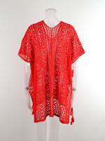 Cutout V-Neck Cover-Up with Tassel (Multiple Colors)