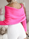 Long Sleeve Cropped Knit Top (Multiple Colors)