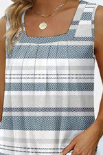 Printed Square Tank (Multiple Colors)