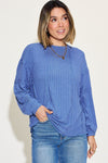 Ribbed Long Sleeve T-Shirt (Multiple Colors)