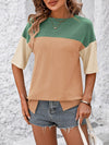 Color Block Half Sleeve T-Shirt (Multiple Colors)