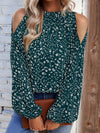 Floral Cold-Shoulder Blouse (Multiple Colors)