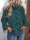 Floral Cold-Shoulder Blouse (Multiple Colors)