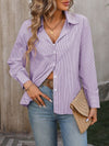 Striped Button Up Shirt (Multiple Colors)