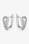 Moissanite 925 Sterling Silver Closure Earrings