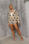 Polka Dot Open Front Cardigan (Multiple Colors)