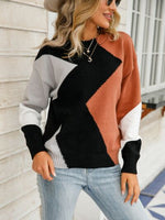Color Block ZigZag Sweater (Multiple Colors)