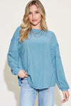 Ribbed Long Sleeve T-Shirt (Multiple Colors)