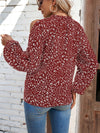 Floral Cold-Shoulder Blouse (Multiple Colors)