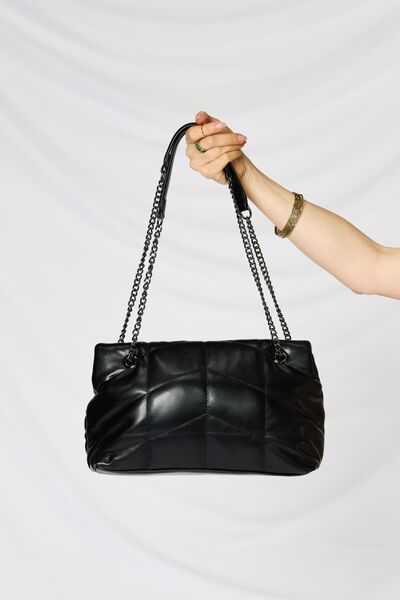 SHOMICO PU Leather Chain Handbag (Multiple Colors)