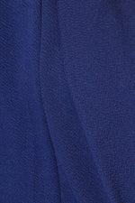 Statement Neck Open Front Blazer in Blue